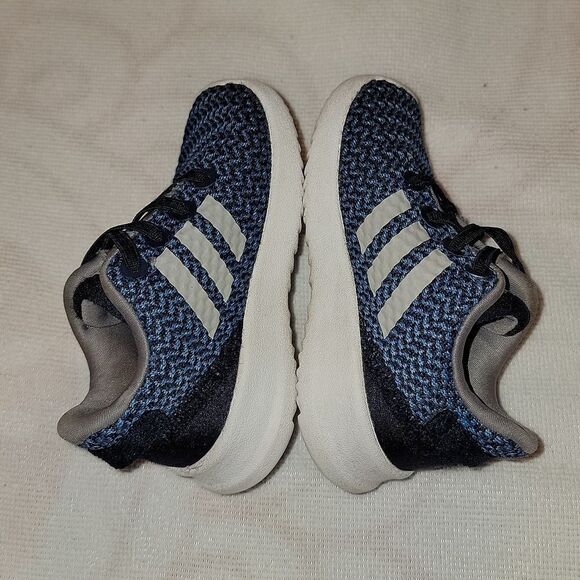 Adidas Toddler Cloudfoam Racer TR Sneaker Shoes Navy & Grey Size 5 - Picture 12 of 15